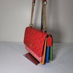 Coach NWT CA151 Signature Klare Crossbody Blocked Signature Canvas Miami Photo 1