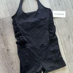 Athleta NWT  Mesh Me Up Romper one piece Small Black Photo 0