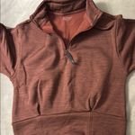 Athleta  Women's Rust Half-Zip Fleece sweatshirt . Photo 0