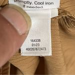 Nine West Women’s  Button‎ Front Ruffle Sleeve Tank Top Size 2XL Goldish Bronze Photo 5