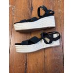 Toms Women's  Black Suede Willow Strappy Espadrille Sandals size US 9 Photo 2