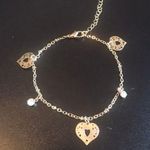 Gold Heart Shaped Anklet Photo 2