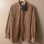 New Levi's Women's Corduroy Remi Utility Shirt In Brown Ice Coffe Size 2XL NWT Photo 4