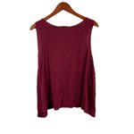 Ambiance Womens Burgundy Sleeveless Crochet Top 2XL Rayon & Cotton Blend Red Size undefined Photo 1
