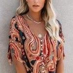VICI Paisley Tassel Top Photo 0