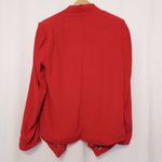 Anthropologie Cartonnier Canace Burnt Orange Red Draped Collar Blazer Jacket Photo 2