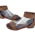 Frye * Carson Sandals Womens Sz 7 Ankle Strap Brown Leather Designer Summer Flat Photo 7
