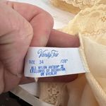 Vanity Fair Vintage Full Slip Dress Lace Nylon Cream Beige Lingerie Womens 34 Photo 2