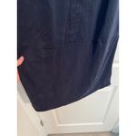 Tahari  Short Sleeve Split V-Neck Tunic Shift Dress Navy Blue Women's Size Small Photo 2