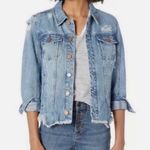 BLANK NYC Distressed Raw Hem Denim Jean Jacket Photo 1