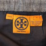 Tory Burch Womens Pencil Skirt Linen Cotton Blend Navy Blue 6 Photo 2