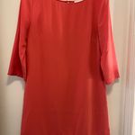 Leith Coral Quarter Sleeve Shift Dress - Size Medium Photo 3