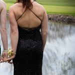 Lady Black Tie Prom Dress Photo 5