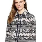 Tory Burch Embroidered Tweed Jacket Size 6 Black & White 100% Cotton EUC Photo 0