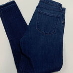Banana Republic  Women's Jeans Skinny High Rise Frayed Hem Dark Blue Wash Sz 27/4 Photo 0