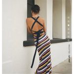 ZARA  stripe crossback knit dress NWT Photo 2