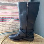 UGG  Rosen Black Shearling Lined Tall Leather Winter Boots Women’s 6 Photo 5
