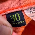 C. Wonder Skinny Crop Orange Denim Jeans Women’s Size 30 EUC Photo 6
