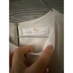 Amanda Uprichard  cream top blouse small high‎ low Photo 2