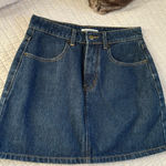Wild Honey  denim western jean mini high rise skirt star pocket med Jrs Photo 0