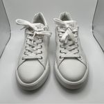 Stuart Weitzman EUC  Pro Sleek Leather Sneakers women’s size 11 white 1624 Photo 2
