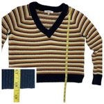 Madewell  Arden Crop Pullover V-neck Sweater - Stripe - XXS Photo 4