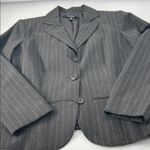 Gray Pinstripe Blazer Size 12P Photo 8