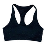 Spiritual Gangster  Star Print Black Racerback Stretch Sports Bra Medium Photo 0