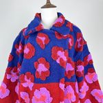 Farm Rio NWOT  Wool Blend Wild Fleece Flowers Coat Size S Multicolor Photo 2