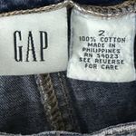 Gap  Snap Front Blue Denim jean Skirt Size 2 Photo 3
