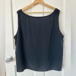 Eileen Fisher Black Sleeveless Silk Tank Top Boxy Fit Size XXL Photo 1