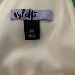 Vylette Yellow Checkered Midi Dress Size M Photo 2