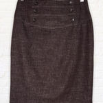 BCX  button detail knee length pencil skirt size 9 Wide Waistband career office Photo 0