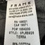 frame denim Frame Jeans Le Crop Mini Boot Cut Womens Size 26 High-Rise Stretch Black Raw Hem Photo 3