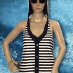 Pulassi Chinese Striped Hooded Tankini Swi… Size M Photo 1