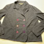 Laundry by Shelli Segal  Pea Coat Jacket Vintage Y2K Navy Blue Sz P Classic Photo 1