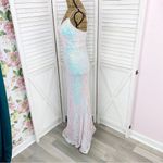 Jules & Cleo Iridescent Sequin Mermaid Sheath Maxi Dress White Juniors 2 Photo 2