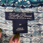 Lucky Brand Folklore Mosaic Boho Tassel Peasant Blouse Photo 11