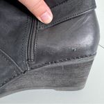 Dansko  Black Leather Wedge Heel Ankle Booties Size 42 Photo 6