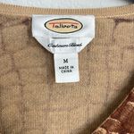 Talbots Silk & Cashmere Giraffe Animal Print Sweater Size M Photo 3
