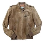 Members Only Vintage Tan Suede Bomber Jacket – Size 42 (Fits Women’s S–M) Photo 13