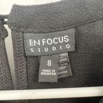 Enfocus Studio NWT En Focus Studio Black Sheath Dress 8 Demure Classy Lace Sleeves Feminine Photo 3