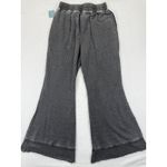 Free People Good Vibes Flare Sweatpants Charcoal Grey Lounge Athletic Size M Photo 12