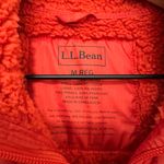 L.L. BEAN | Women's Orange Thinsulate Quilted Sherpa Fleece Lined Vest, M Reg Red Size M Photo 4