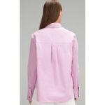 Lululemon *NWT, , Women, Cotton-Blend Poplin Button-Down Shirt, Sz L Photo 2