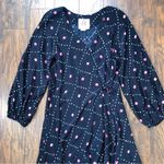 FIGUE • Frederica Dress black silk maxi wrap ruffle balloon sleeve tie waist Photo 2