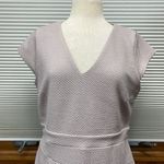 ASOS NWT Lilac Textured V-Neck Faux Wrap Midi Dress Size 14 Photo 1