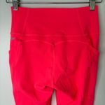 Fabletics oasis pureluxe high waisted 7/8 leggings small pop coral bright coral Photo 6