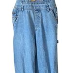 Vintage Winnie The Pooh Embroidered Denim Jean Overalls size medium Blue Photo 0