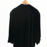 1. State Black Velvet Ruched Sleeve Blazer Dress Photo 6